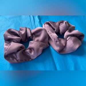 NWOT SCÜNCI Purple Satin Scrunchies